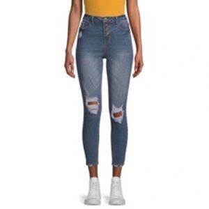 NOBO High-Rise Destructed Skinny Jeans